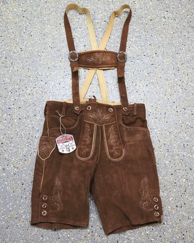 Kurze braune wildleder hose - kurze,