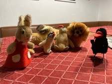 Steiff Tiere Sammlung Hasen Pinguine Hund Rabe