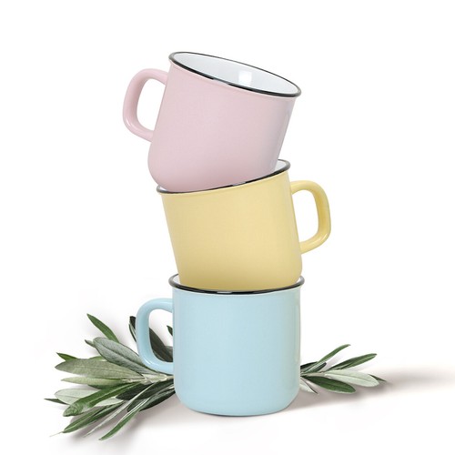 Tassen becher emaille optik - becher, emaille-optik
