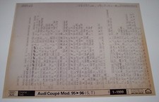 Ersatzteilkatalog auf Microfich Audi Coupe / Coupé Typ 89 B3 1995 - 1996!