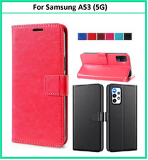 Für Samsung Galaxy A53 5G Handyhülle Slim Leder Flip Case Geldbörse Buch Cover