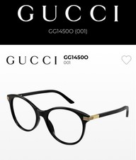 Gucci Brille - GG 14500 Schwarz - Nagelneu - 100% Original vom Optiker - Größe M