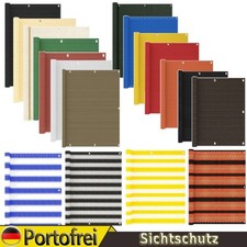 Balkon Sichtschutz Bespannung Terrasse 3-6m Balkonverkleidung Sonnen Wind Schutz