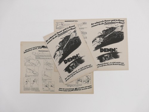 Stück wehrmacht faltblatt - 2x,