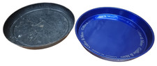 2 x Serviertablett rund Getränketablett Gastro Bartablett Coffee & More