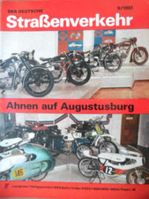 DER DEUTSCHE Straßenverkehr 9-1981 C Augustburg Bastei-Wohnwagen DDR Simson S 51