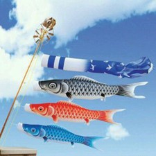 Koi Fahne Flagen Koi Nobori zauberhaft Dekoration Segelfisch Fischwind Ver.Farbe