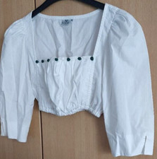 Hess Frackmann Damen Dirndlbluse weiß Gr. 38