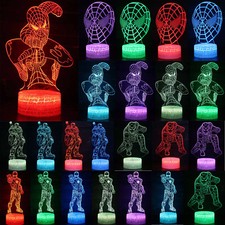 3D LED Marvel Superhero Spider