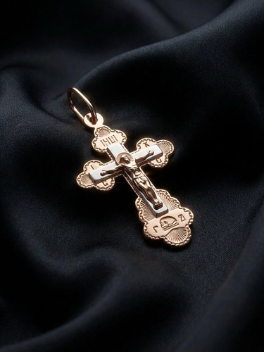 585 rotgold kreuz - 585,