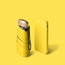 Mini Taschenschirm faltbar UV Schutz leicht kompakt Regen Schirm