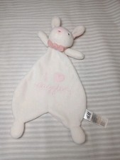 ?  Hase  ?  Baby Schmusetuch H&M  Kuscheltuch I love snuggles creme rosa