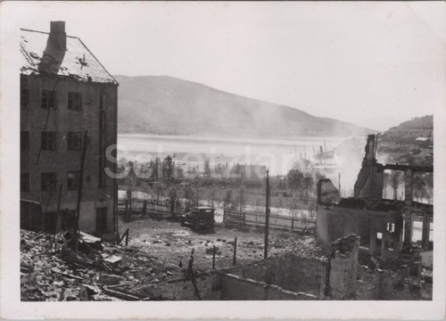 Foto zerstörtes narvik 1940 - foto,,
