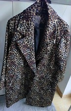 Mantel Leopard Look Gr 42 Oversize Neu