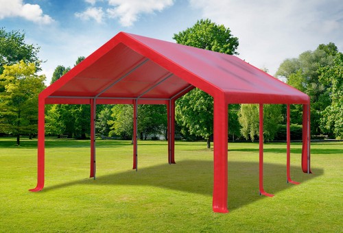 Partyzelt 4x6m rot - partyzelt,