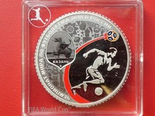 Russland , 3 Rubel 2018 PP , Fußball WM , 1 Oz ,  Silber
