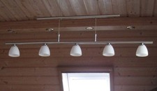 Hänge/Pendelleuchte Marke Fischer, 5er mit Leuchtmittel, Gebraucht 