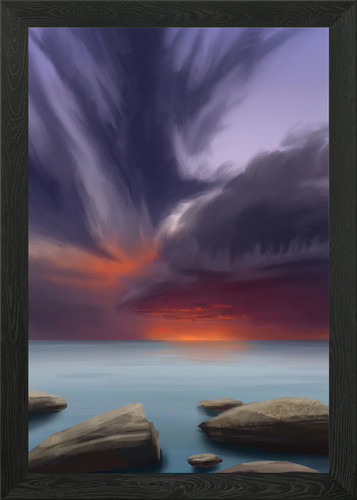 Feuer himmel gerahmtes - am,