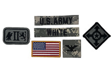 6 US ARMY patch Set 2. Corps Generalstab Milslim Konvolut Colonel White