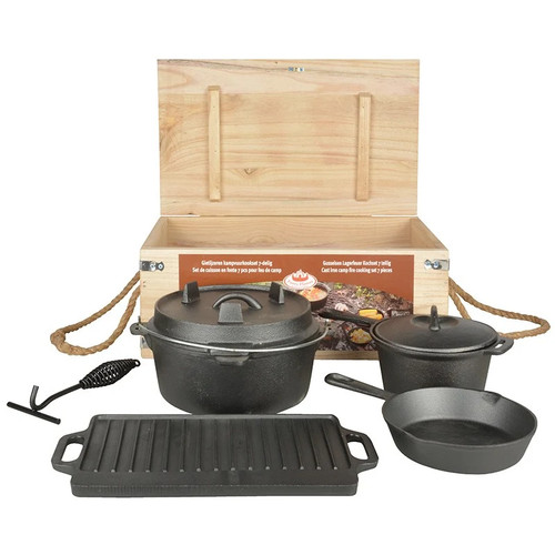 Outdoor koch set - koch-set, gusseisen