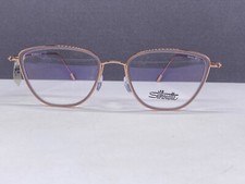 Silhouette Brille Damen Gold
