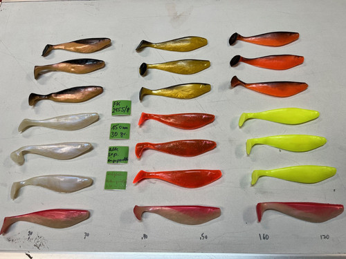 Lagerware konvolut gummiköder - konvolut,