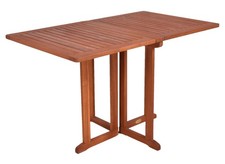 Balkon Tisch Eukalyptus Holz klappbar - 120 cm / eckig - Garten Terrasse Outdoor