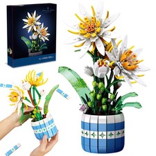Epiphyllum Kunstblumen Baukasten DIY Modell Blumenstrauß Bausteine Pflanzen Set