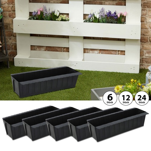 24x pflanzkasten set palette - set,