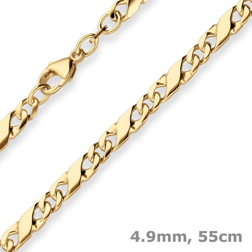 9mm dollarkette goldkette - 4,9mm,