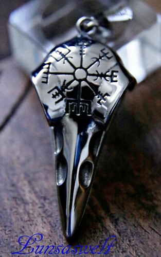 Anhänger raben skull - anhänger, plus