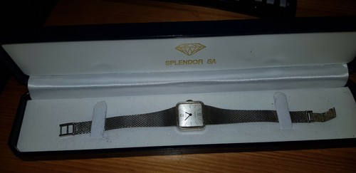 Silberne damenuhr handaufzug - silberne,