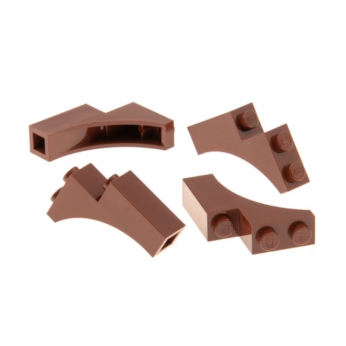 Lego bogenstein 1x3x3 rot - 4x,