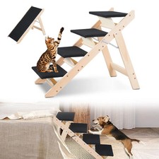 Hundetreppe Hunderampe Petwalk Tiertreppe Faltbar 2 in 1 Rampe 4 Stufen