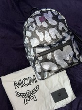 Mcm Backpack Graffiti Print