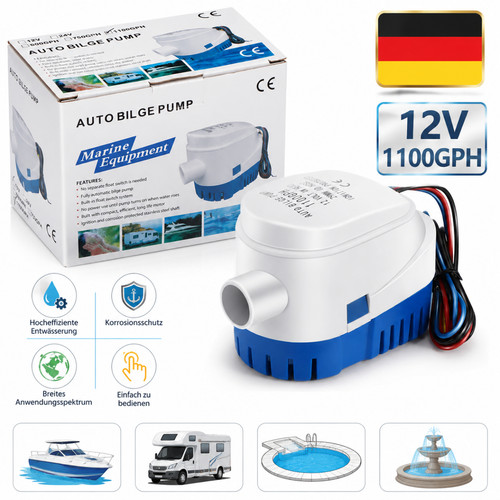 Automatik bilge pumpe - automatik, 1100gph