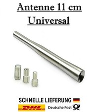 Universal 11 cm Silber Stab Autoantenne AM FM - 3 Adapter M4 M5 M6 für Renault
