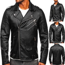 Bikerjacke Kunstlederjacke