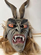 Krampus Holzmaske Perchten Handgeschnitzt Larve Fasnacht Fasching Perchtenmaske