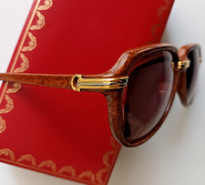 ORIGINAL CARTIER VITESSE 22kt Sonnenbrille Brille Occhiali bicolor unisex France