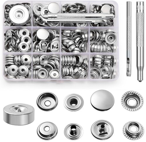 260 stück druckknopf set mit - druckknopf,