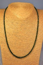 CHROMDIOPSID 49,30ct.!! grün Kette Collier Edelstein Heilstein Schmuck Halskette