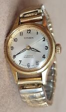 CITIZEN 17 Jewels PARAWATER Vergoldet Damen Armbanduhr