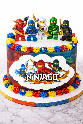 Tortenaufleger ninjago figuren - ninjago,