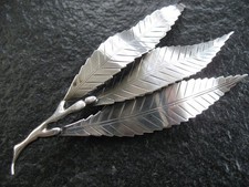 Brosche Silber 925 Gertrud Engel Schweden für Michelsen Vintage Design von 1952