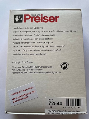 Preiser 72544 us army - 1:72, us-army