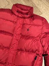 Polo Ralph Lauren, Winterjacke, Daunen, Herren, Rot, Gr. L - Top Zustand