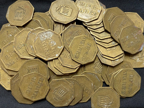 Alte biermarken wertmarken - biermarken,