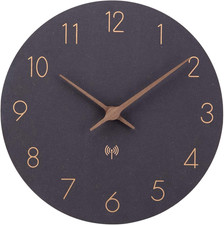 MDF Holz Funkuhr Wanduhr Ohne