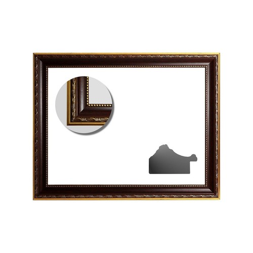 Barockrahmen antik braun gold - barockrahmen,